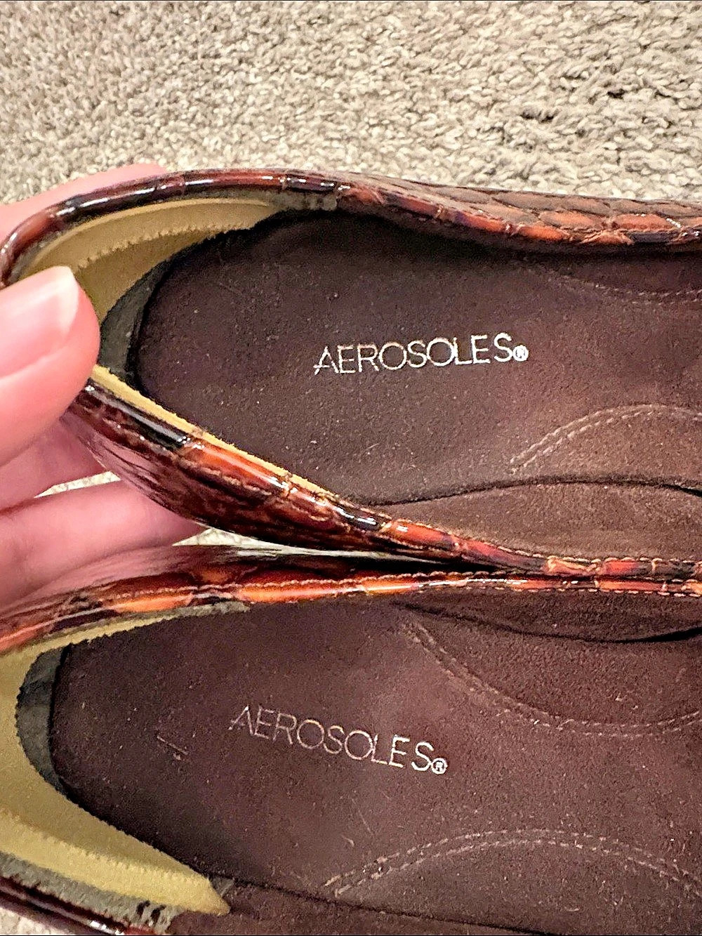 Aerosoles Animal Print Heels in Brown US 6 - Picture 4 of 6